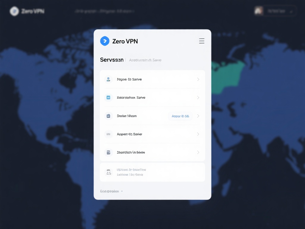 选择服务器
零VPN提供多种服务器以供选择，用户