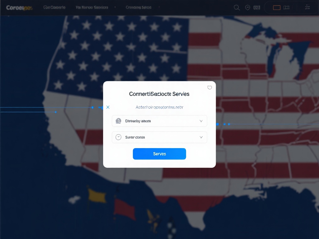 连接到合适的服务器：根据你的需求，选择目的地服务区
